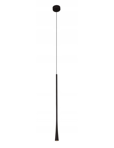 Lampa wisząca LED Coffee, 160 cm, czarna, minimalistyczna, idealna do jadalni i biura, ciepłe światło 3000 K