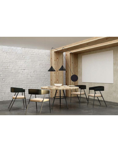 Kinkiet ABRAMO 2-punkty w czerni z regulowanym przewodem – nowoczesne oświetlenie do biura, jadalni i salonu