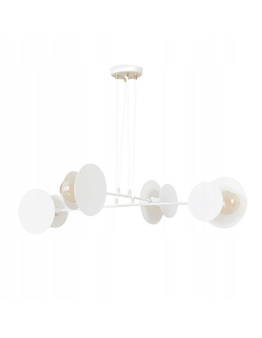 Lampa sufitowa IDEA z geometrycznymi kształtami i złotymi akcentami – nowoczesny dodatek do eleganckich wnętrz.