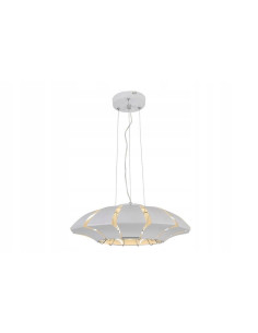 Lampa Tanui UFO - Nowoczesne oświetlenie w białym metalu, 3 punkty świetlne E14 do jadalni, kuchni i biura