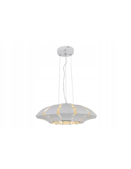 Lampa Tanui UFO - Nowoczesne oświetlenie w białym metalu, 3 punkty świetlne E14 do jadalni, kuchni i biura