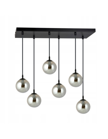 Lampa sufitowa COSMO z efektownymi kulami wodnymi – nowoczesne oświetlenie dla eleganckich wnętrz w różnych kolorach.