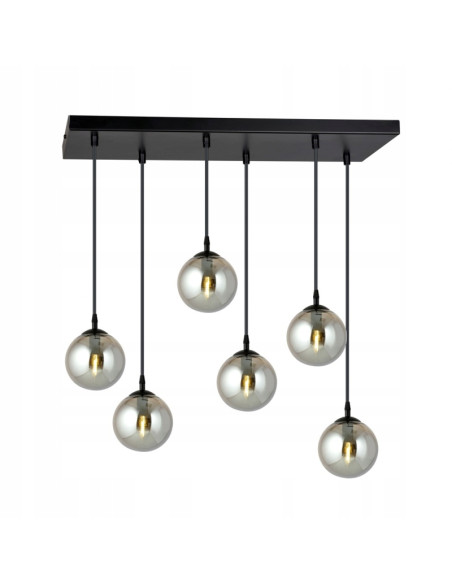 Lampa sufitowa COSMO z efektownymi kulami wodnymi – nowoczesne oświetlenie dla eleganckich wnętrz w różnych kolorach.