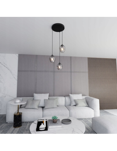 Lampa sufitowa ISTAR 3 - eleganckie oświetlenie w minimalistycznym stylu idealne do salonu i biura