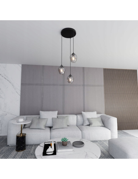 Lampa sufitowa ISTAR 3 - eleganckie oświetlenie w minimalistycznym stylu idealne do salonu i biura