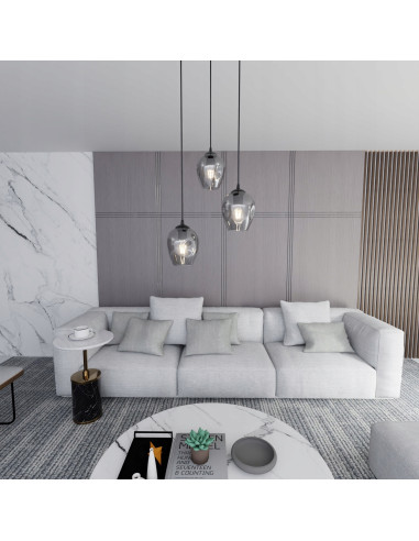 Lampa sufitowa ISTAR 3 - eleganckie oświetlenie w minimalistycznym stylu idealne do salonu i biura