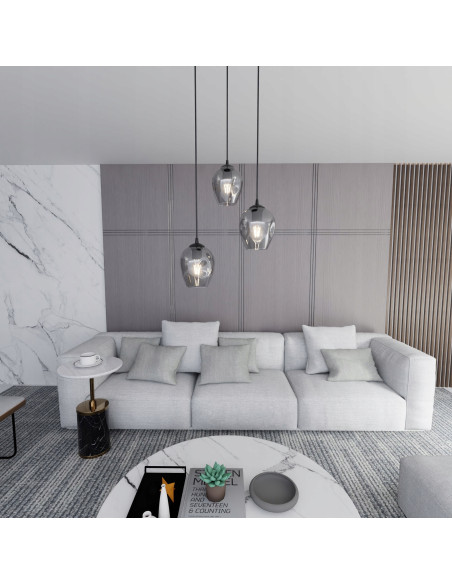 Lampa sufitowa ISTAR 3 - eleganckie oświetlenie w minimalistycznym stylu idealne do salonu i biura