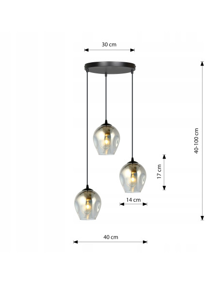 Lampa sufitowa ISTAR 3 - eleganckie oświetlenie w minimalistycznym stylu idealne do salonu i biura