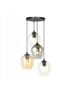 Lampa wisząca ISTAR 4 BL MIX - elegancka, wielokolorowa lampa do wysokich wnętrz, idealna do nowoczesnych aranżacji.