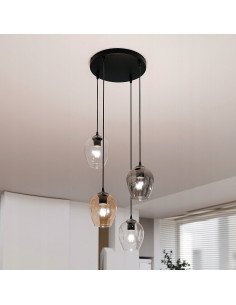 Lampa wisząca ISTAR 4 BL MIX - elegancka, wielokolorowa lampa do wysokich wnętrz, idealna do nowoczesnych aranżacji. 2