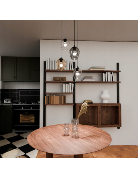 Lampa wisząca ISTAR 4 BL MIX - elegancka, wielokolorowa lampa do wysokich wnętrz, idealna do nowoczesnych aranżacji.