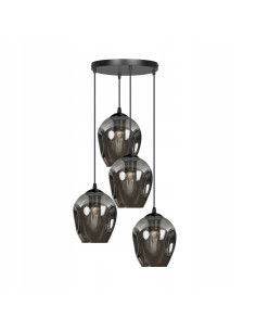 Lampa sufitowa ISTAR 4 BL z nowoczesnymi szklanymi kloszami do jadalni - elegancka i funkcjonalna na każdą przestrzeń