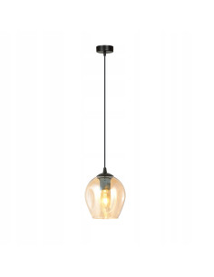 Lampa wisząca ISTAR 1 BL – minimalistyczna elegancja z przezroczystym kloszem do jadalni i kuchni