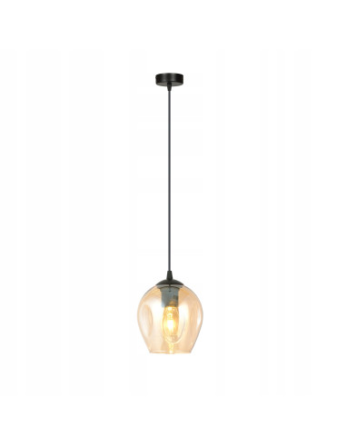 Lampa wisząca ISTAR 1 BL – minimalistyczna elegancja z przezroczystym kloszem do jadalni i kuchni