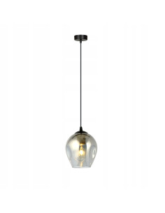 Lampa sufitowa ISTAR 1 BL - grafitowa, minimalistyczna, metalowo-szklana, E27 15W do kuchni i jadalni 2