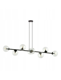 Lampa sufitowa Emibig Rossi 8 BL – minimalistyczna elegancja z transparentnymi kulami do każdego wnętrza. 2