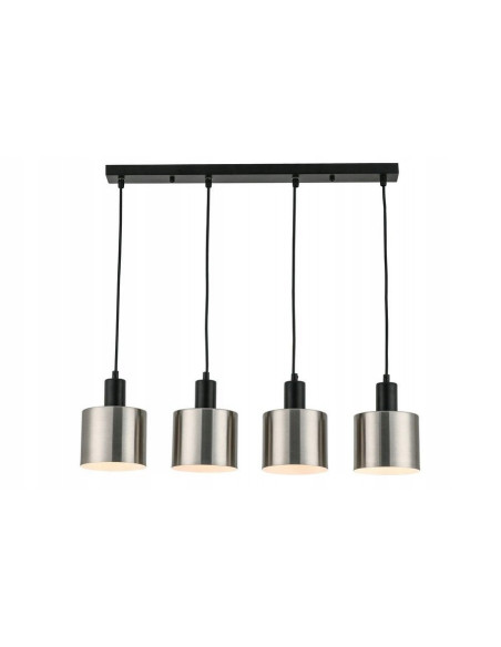 Elegancka lampa wisząca Nulla z 4 satynowymi kloszami - idealna do kuchni i jadalni, styl i funkcjonalność w jednym.