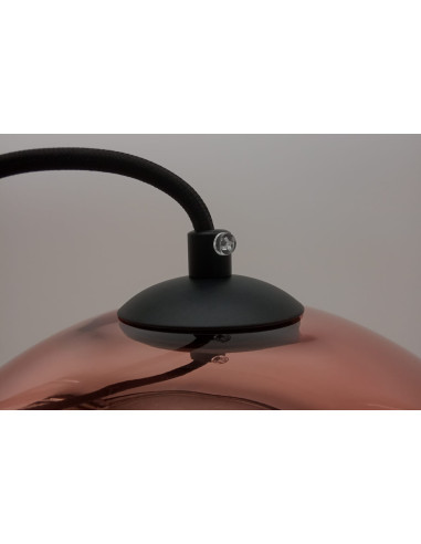 Lampa wisząca MIRROR GLOW - eleganckie oświetlenie z lustrzanym kloszem w kolorze miedzi do nowoczesnych wnętrz.