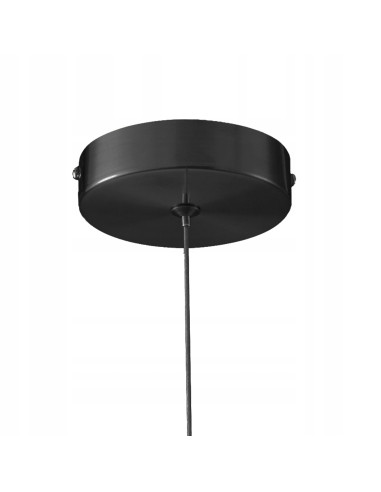 Stylowa lampa wisząca LED FANTASIA w czarnym kolorze - eleganckie oświetlenie do jadalni, biura i salonu