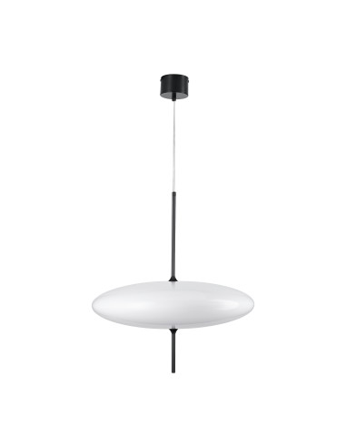 Elegancka lampa wisząca PIATTO UFO 50 cm, metalowy klosz, regulowana wysokość, nowoczesny design do różnych wnętrz