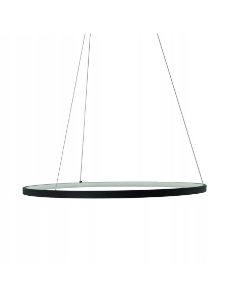 Lampa sufitowa LED RING 36W w czarnym kolorze – Nowoczesny akcent do każdego wnętrza