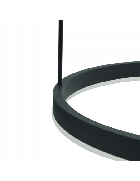 Lampa wisząca LED JOLIETA 3P, czarna, z regulacją barwy, nowoczesny design do biura i salonu