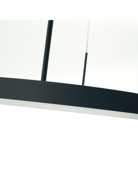 Lampa wisząca LED JOLIETA 3P, czarna, z regulacją barwy, nowoczesny design do biura i salonu