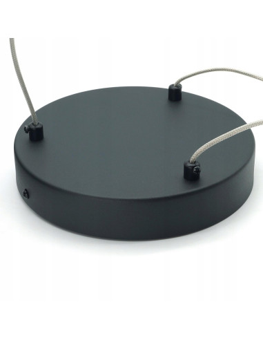 Lampa wisząca LED JOLIETA 3P, czarna, z regulacją barwy, nowoczesny design do biura i salonu