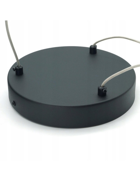 Lampa wisząca LED JOLIETA 3P, czarna, z regulacją barwy, nowoczesny design do biura i salonu