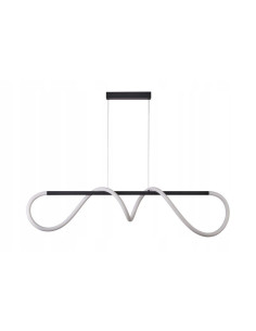 Lampa LED Savanah wąż - minimalistyczna czarna lampa do salonu i dużych pomieszczeń, nowoczesny styl i elegancja