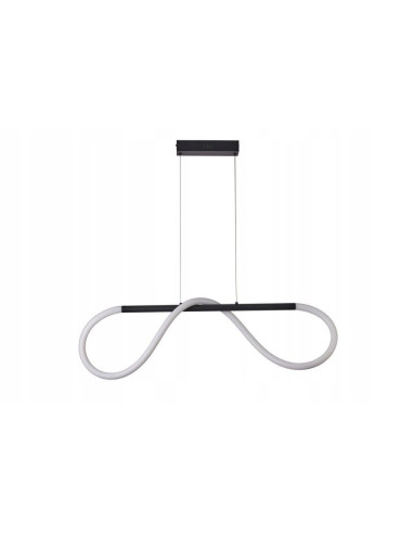 Nowoczesna lampa LED Savanah w czerni, wysoka 120 cm, elegancka dekoracja do salonu i biura.