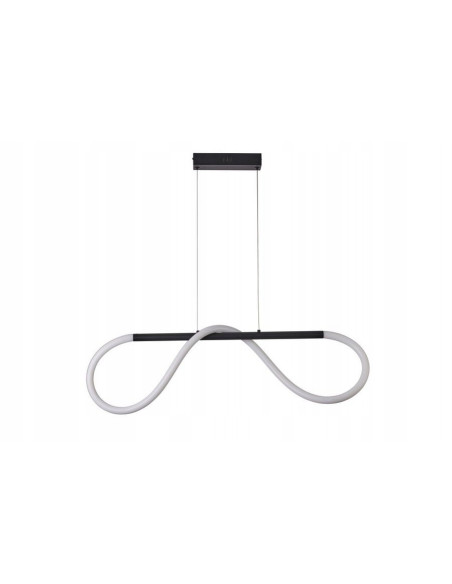 Nowoczesna lampa LED Savanah w czerni, wysoka 120 cm, elegancka dekoracja do salonu i biura.