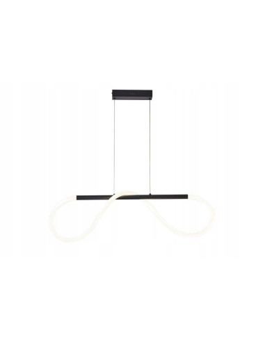 Nowoczesna lampa LED Savanah w czerni, wysoka 120 cm, elegancka dekoracja do salonu i biura.