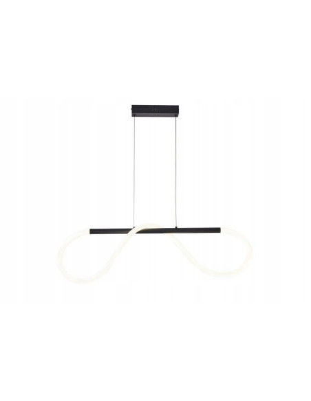 Nowoczesna lampa LED Savanah w czerni, wysoka 120 cm, elegancka dekoracja do salonu i biura.