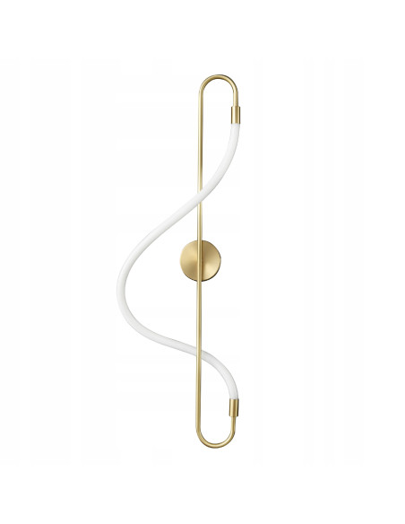 Lampa ścienna ESSA LED - elegancki kinkiet w złotym wykończeniu, 9W, 3000K, idealny do nowoczesnych wnętrz