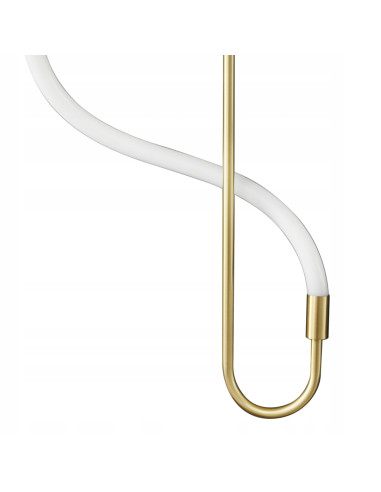 Lampa ścienna ESSA LED - elegancki kinkiet w złotym wykończeniu, 9W, 3000K, idealny do nowoczesnych wnętrz