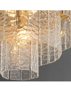 Luksusowa lampa sufitowa K9 ICELAND, okrągła, złota, 8-punktowa - elegancja w każdym wnętrzu. 2