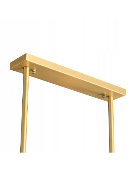 Luksusowa lampa wisząca ICELAND z kryształami K9 w złotej ramie – elegancka dekoracja do wnętrza salonu i jadalni