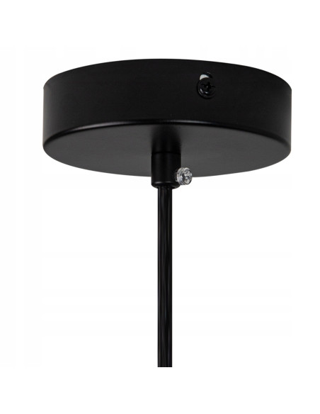 Lampa Wisząca COSTA SOLO - Nowoczesny Design w Czerni z Mlecznym Kloszem do Stylowych Wnętrz