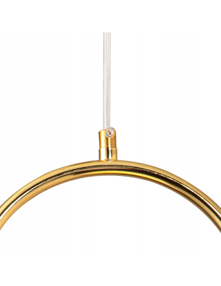 Lampa wisząca COSTA SOLO – złota elegancja z mlecznym kloszem do nowoczesnych wnętrz