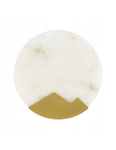 Kinkiet MARMO z marmuru i mosiądzu - nowoczesna i elegancka lampa ścienna do sypialni i salonu