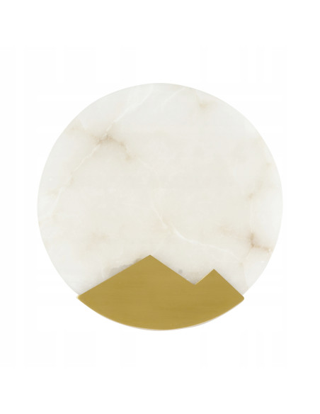 Kinkiet MARMO z marmuru i mosiądzu - nowoczesna i elegancka lampa ścienna do sypialni i salonu