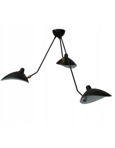 Lampa wisząca CRANE 3P - nowoczesne oświetlenie w czerni i bieli do eleganckiego salonu i biura marki Step into design