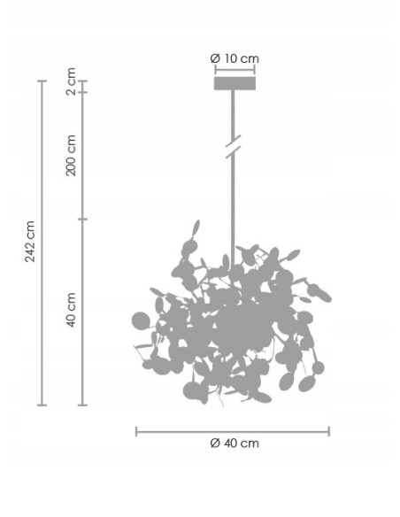 Lampa wisząca MONETTI w złotym kolorze, nowoczesne oświetlenie do eleganckich wnętrz i przestrzeni komercyjnych.