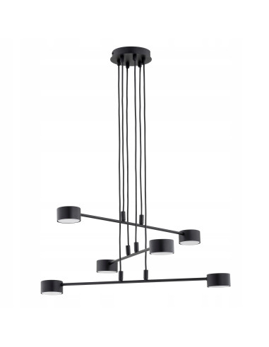 Lampa sufitowa MODUS 6 BLACK - nowoczesne oświetlenie minimalistyczne do każdego wnętrza, biura i salonu.