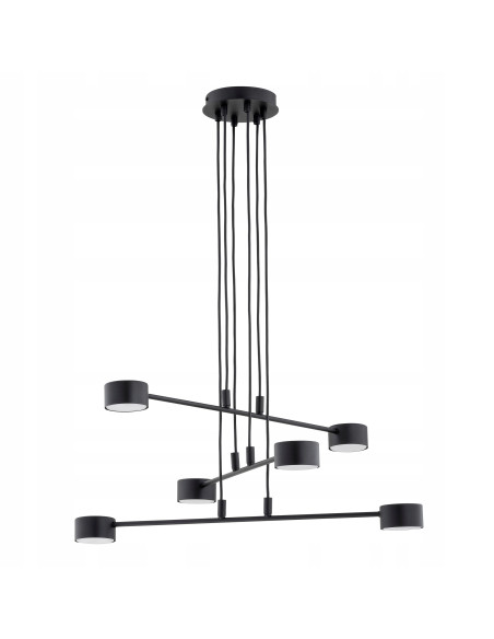 Lampa sufitowa MODUS 6 BLACK - nowoczesne oświetlenie minimalistyczne do każdego wnętrza, biura i salonu.