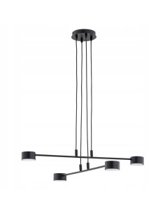 Lampa sufitowa MODUS czarna, 4-punktowe oświetlenie metalowe do nowoczesnych wnętrz biurowych i mieszkalnych 2