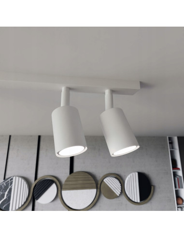 Lampa sufitowa FLASH 6 LED - Nowoczesne oświetlenie regulowane, Białe reflektory do biura i jadalni, Emibig