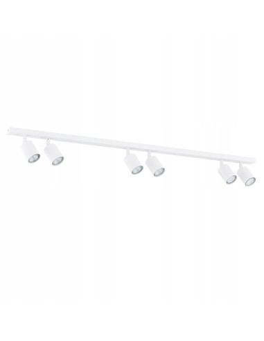 Lampa sufitowa FLASH 6 LED - Nowoczesne oświetlenie regulowane, Białe reflektory do biura i jadalni, Emibig