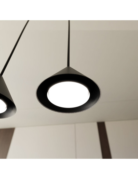 Lampa sufitowa ELIT 4 BLACK - nowoczesne oświetlenie z czterema reflektorami do jadalni, biura i salonu
